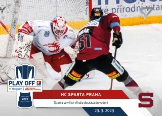 HC Sparta Praha SportZoo 2022-23 Dotisk Play Off Moments č.PM-12