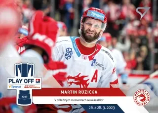 Růžička Martin SportZoo 2022-23 Dotisk Play Off Moments č.PM-16