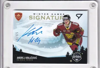Krajčovič Andrej SportZoo Winter Game 2023 WG Signature - Level 1 xx/65 č.WS1-AK
