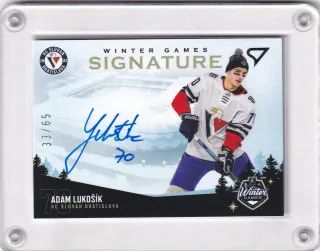 Lukošík Adam SportZoo Winter Game 2023 WG Signature - Level 1 xx/65 č.WS1-AL