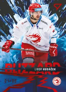 Hudáček Libor SportZoo Tipsport 2023-24 I.série Blizzard /30 Pink č.BL-02