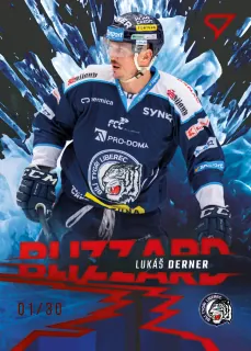 Derner Lukáš SportZoo Tipsport 2023-24 I.série Blizzard /30 Pink č.BL-17