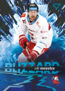 Ondrušek Jiří SportZoo Tipsport 2023-24 I.série Blizzard /60 BLUE č.BL-23