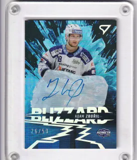 Zbořil Adam SportZoo Tipsport 2023-24 I.série Blizzard AUTO /50 č.BLS-AZ
