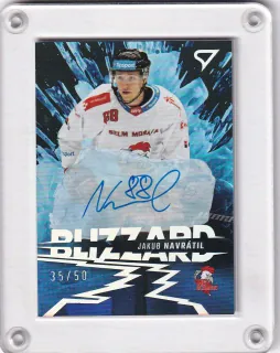Navrátil Jakub SportZoo Tipsport 2023-24 I.série Blizzard AUTO /50 č.BLS-JN