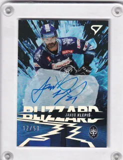 Klepiš Jakub SportZoo Tipsport 2023-24 I.série Blizzard AUTO /50 č.BLS-KL