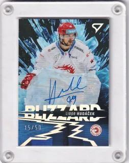 Hudáček Libor SportZoo Tipsport 2023-24 I.série Blizzard AUTO /50 č.BLS-LH