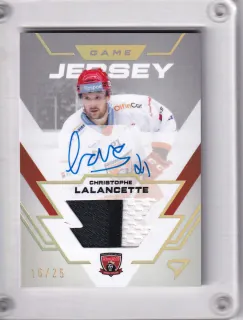 Lalancette Christophe SportZoo Tipsport 2023-24 I.série Game Jersey AUTO /25 č.GJS-CL