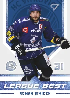 Šimíček Roman SportZoo Tipsport 2023-24 I.série League Best /99 BLUE č.LB-24