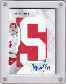 Nestrašil Andrej SportZoo Tipsport 2023-24 I.série Letterology AUTO /9 č.LL-AN