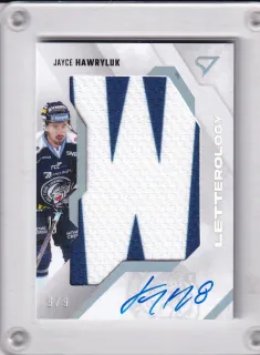 Hawryluk Jayce SportZoo Tipsport 2023-24 I.série Letterology AUTO /9 č.LL-JH