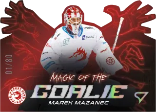 Mazanec Marek SportZoo Tipsport 2023-24 I.série Magic of the Goalie Die Cut /80 č.MG-01