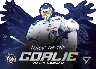 Hrenák Dávid SportZoo Tipsport 2023-24 I.série Magic of the Goalie Die Cut /80 č.MG-08
