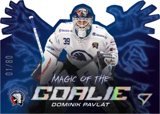 Pavlát Dominik SportZoo Tipsport 2023-24 I.série Magic of the Goalie Die Cut /80 č.MG-16