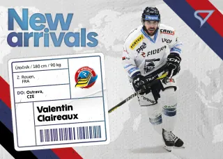 Claireaux Valentin SportZoo Tipsport 2023-24 I.série New Arrival č.NA-05