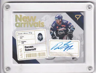 Sideroff Deven SportZoo Tipsport 2023-24 I.série New Arrival Auto /65 č.NAS-DS