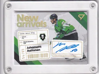 Aaltonen Juhamatti SportZoo Tipsport 2023-24 I.série New Arrival Auto /65 č.NAS-JA
