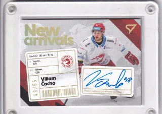 Čacho Viliam SportZoo Tipsport 2023-24 I.série New Arrival Auto /65 č.NAS-VC