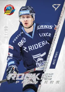Přibyl Matěj SportZoo Tipsport 2023-24 I.série Rookie Premiere Showtiem /99 č.RP-01