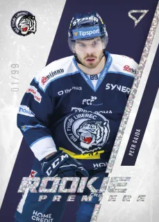 Gajda Petr SportZoo Tipsport 2023-24 I.série Rookie Premiere Showtiem /99 č.RP-03