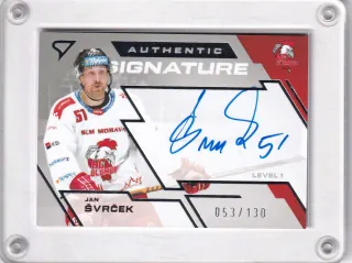 Švrček Jan SportZoo Tipsport 2023-24 I.série Authentic Signature - Level 1  xxx/130 č.SL1-JS