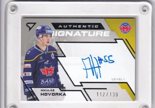 Hovorka Mikuláš SportZoo Tipsport 2023-24 I.série Authentic Signature - Level 1  xxx/130 č.SL1-MH