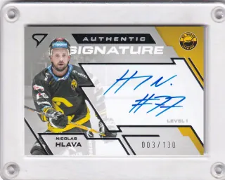 Hlava Nicolas SportZoo Tipsport 2023-24 I.série Authentic Signature - Level 1  xxx/130 č.SL1-NH