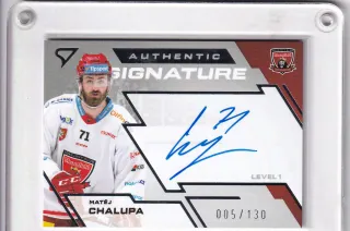 Miškář Patrik SportZoo Tipsport 2023-24 I.série Authentic Signature - Level 1  xxx/130 č.SL1-PM