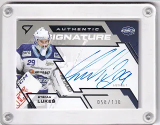 Lukeš Štěpán SportZoo Tipsport 2023-24 I.série Authentic Signature - Level 1  xxx/130 č.SL1-SL