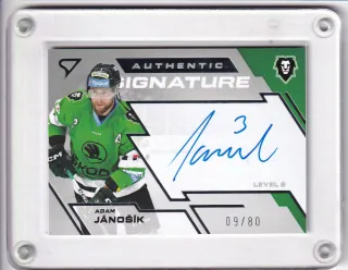 Jánošík Adam SportZoo Tipsport 2023-24 I.série Authentic Signature - Level 2 xx/80 č.SL2-AJ