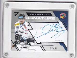 Káňa Jan SportZoo Tipsport 2023-24 I.série Authentic Signature - Level 2 xx/80 č.SL2-JK