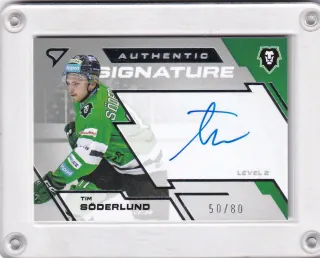 Söderlund Tim SportZoo Tipsport 2023-24 I.série Authentic Signature - Level 2 xx/80 č.SL2-TS