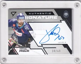 Frolík Michael SportZoo Tipsport 2023-24 I.série Authentic Signature - Level 3 xx/40 č.SL3-MF