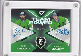 Pyrochta,Skalický Filip,Pavol SportZoo Tipsport 2023-24 I.série Team Power Dual AUTO /25 č.TPS-MBL