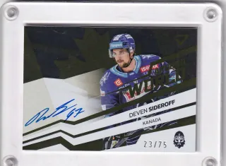 Sideroff Deven SportZoo Tipsport 2023-24 II.série Around the World Auto /49 č.AWS-DS
