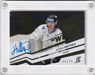 Huttula Joona SportZoo Tipsport 2023-24 II.série Around the World Auto /49 č.AWS-JH