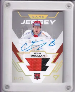 Okuliar Oliver SportZoo Tipsport 2023-24 II.série Game Jersey Auto /25 č.GJS-OO