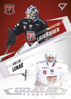 Eetu Laurikainen-Jan Lukáš SportZoo Tipsport 2023-24 II.série Goalie Tandem č.GT-02