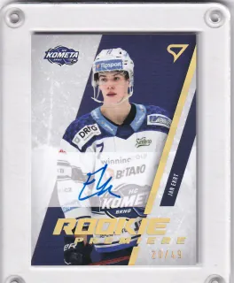 Ekrt Jan SportZoo Tipsport 2023-24 II.série Rookie Premiere Auto /49 č.RPS-JE