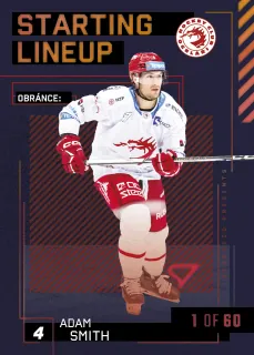 Smith Adam SportZoo Tipsport 2023-24 II.série Starting Lineup 1of60 č.SL-03