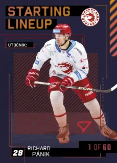 Pánik Richard SportZoo Tipsport 2023-24 II.série Starting Lineup 1of60 č.SL-04