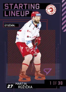 Růžička Martin SportZoo Tipsport 2023-24 II.série Starting Lineup 1of30 č.SL-05