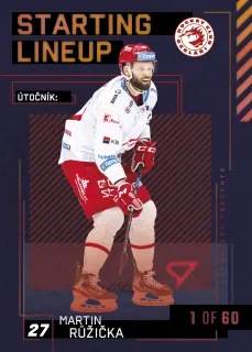Růžička Martin SportZoo Tipsport 2023-24 II.série Starting Lineup 1of60 č.SL-05