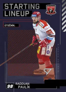 Pavlík Radovan SportZoo Tipsport 2023-24 II.série Starting Lineup č.SL-12