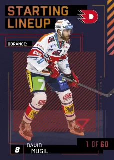 Musil David SportZoo Tipsport 2023-24 II.série Starting Lineup 1of60 č.SL-15