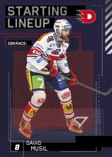 Musil David SportZoo Tipsport 2023-24 II.série Starting Lineup č.SL-15