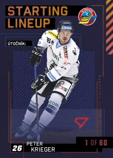 Krieger Peter SportZoo Tipsport 2023-24 II.série Starting Lineup 1of60 č.SL-23