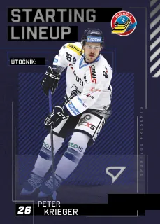 Krieger Peter SportZoo Tipsport 2023-24 II.série Starting Lineup č.SL-23