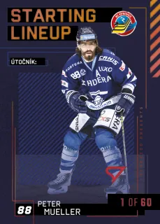 Mueller Peter SportZoo Tipsport 2023-24 II.série Starting Lineup 1of60 č.SL-24