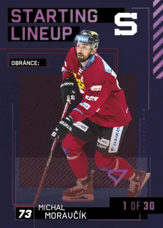 Moravčík Michal SportZoo Tipsport 2023-24 II.série Starting Lineup 1of30 č.SL-27